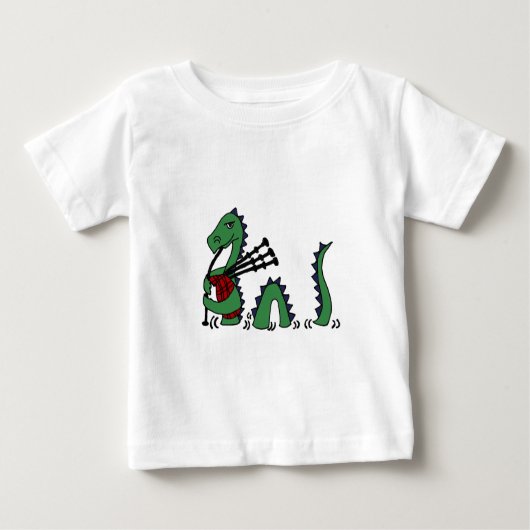 Funny Loch Ness Monster die Bagpipes afspeelt (Voorkant)