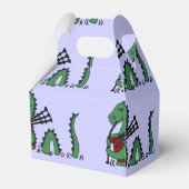 Funny Loch Ness Monster die Bagpipes afspeelt Bedankdoosjes (Achterkant)