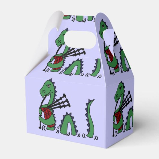 Funny Loch Ness Monster die Bagpipes afspeelt Bedankdoosjes (Voorkant Zijde)