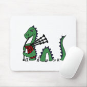 Funny Loch Ness Monster die Bagpipes afspeelt Muismat (Met muis)