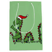 Funny Loch Ness Monster kerstcadeau Medium Cadeauzakje (Voorkant)