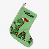 Funny Loch Ness Monster kerststop Kleine Kerstsok (Voorkant (Hangend))