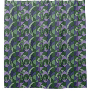 Funny Loch Ness Monster Shwer Curtain Douchegordijn