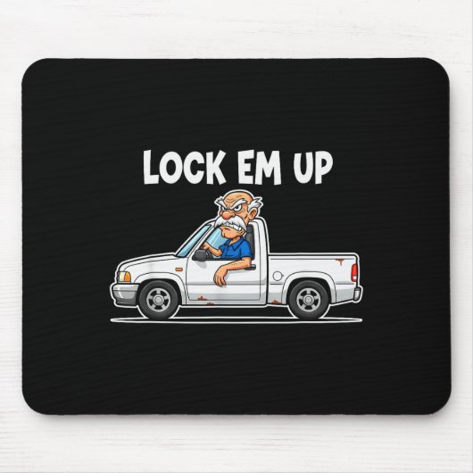 Funny Lock Em Up Private Property Muismat (Voorkant)