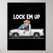 Funny Lock Em Up Private Property Poster (Voorkant)