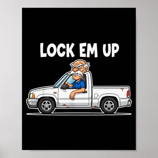 Funny Lock Em Up Private Property Poster (Voorkant)