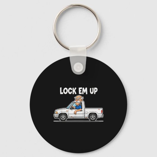 Funny Lock Em Up Private Property  Sleutelhanger (Voorkant)