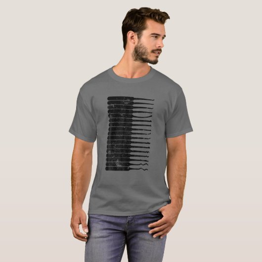 Funny Locksmith Art Mannen Pap Sluipend gereedscha T-shirt (Voorkant volledig)