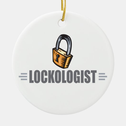 Funny Locksmith Keramisch Ornament (Voorkant)