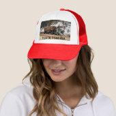 Funny Log in - Logout Logging Trucker Art Pet (In situ)