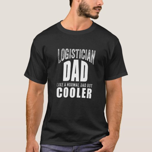 Funny Logistician Art voor pap vaders officier Log T-shirt (Voorkant)