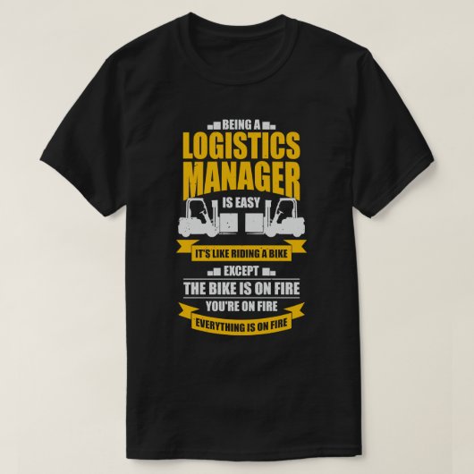 Funny Logistics Warehouse Manager Gift T-shirt (Design voorkant)
