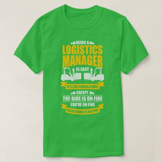 Funny Logistics Warehouse Manager Gift T-shirt (Design voorkant)