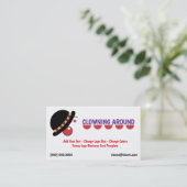 Funny Logos Clown Visitekaartje (Staand voorkant)