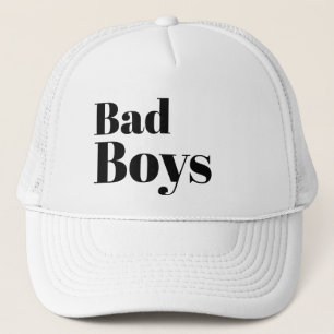 Funny LOL Baseball Novelty BAD BOYS Trucker Pet