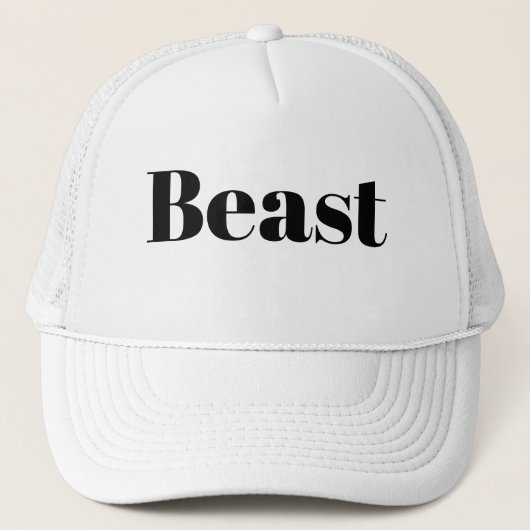 Funny LOL Novelty Baseball BEAST Trucker Pet (Voorkant)