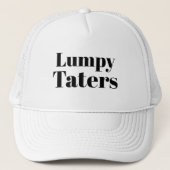 Funny LOL Novelty Baseball LUMPY TATERS Trucker Pet (Voorkant)