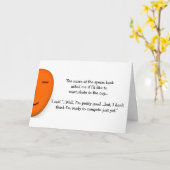 Funny LOL Sperm Bank Competition Nurse Joke Humor Kaart (Gele Bloem)