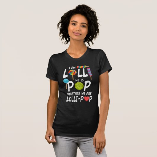 Funny Lolli en Pop Grandouders Nickname Gift T-shirt (Voorkant volledig)