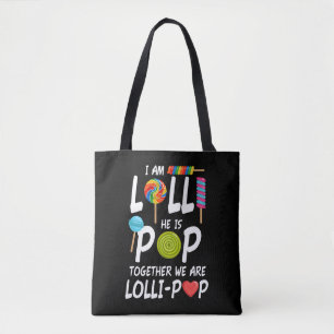 Funny Lolli en Pop Grandouders Nickname Gift Tote Bag