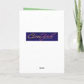 Funny Long Faced Horse Bucking Birthday Kaart (Achterkant)