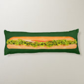 Funny Long Sandwich Bed Pillow Lichaamskussen (Achterkant)