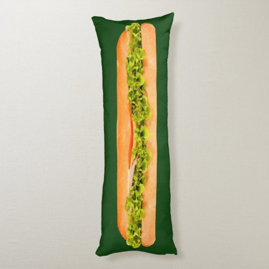 Funny Long Sandwich Bed Pillow Lichaamskussen (Achterkant (Verticaal))