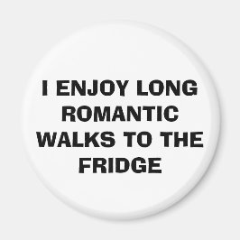 Funny "LONG WALKS TO THE FRIDGE" Magnet