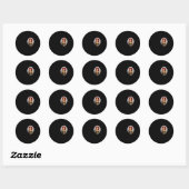 Funny Look Whos 30 Stylish 30th Birthday  Ronde Sticker (Vel)