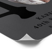 Funny Look Whos 40 Stylish 40th Birthday  Poster (Hoek)