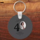 Funny Look Whos 40 Stylish 40th Birthday  Sleutelhanger (Voorkant)