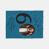 Funny Look Whos 60 Stylish 60th Birthday Fleece Deken (Voorkant (Horizontaal))