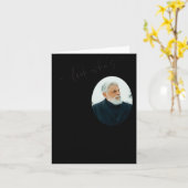 Funny Look Whos 80 Stylish 80th Birthday  Kaart (Gele Bloem)