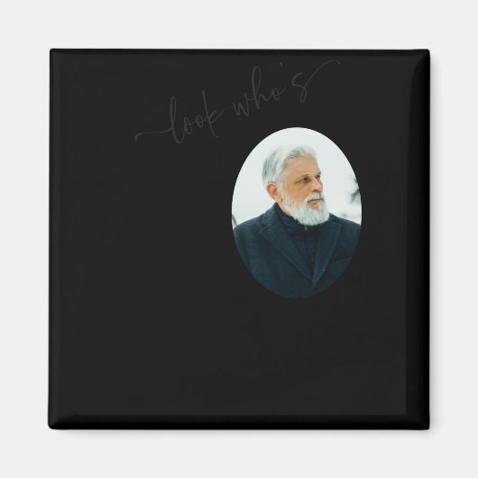 Funny Look Whos 80 Stylish 80th Birthday  Magneet (Voorkant)