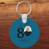 Funny Look Whos 80 Stylish 80th Birthday  Sleutelhanger (Voorkant)