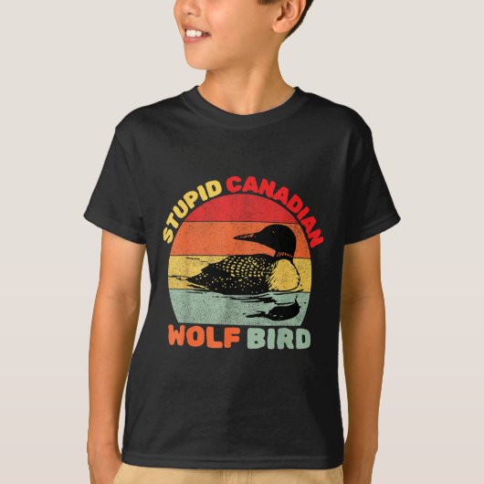 Funny Loon Bird Humor Stud Canadian Wolf Bird T-shirt (Voorkant)
