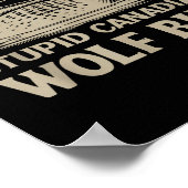 Funny Loon Bird, Stud Canadian Wolf Bird Humor Quo Poster (Hoek)