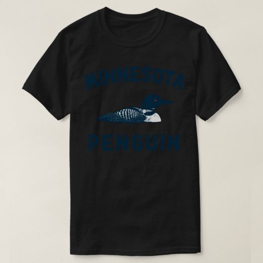 Funny Loon Minnesota Penguin T-shirt (Design voorkant)