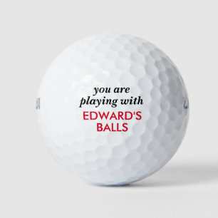 Funny Lost Ball Quote met persoonlijke naam Golfballen