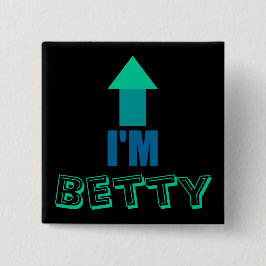 Funny Lost Couples Vierkante Button 5,1 Cm