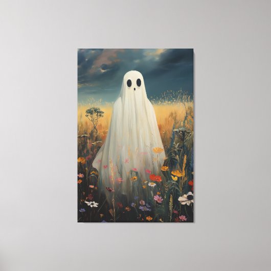 Funny Lost Ghost Canvas Afdruk (Voorkant)