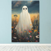 Funny Lost Ghost Canvas Afdruk (Insitu (Houten vloer))