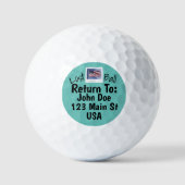 Funny Lost Golf Ball Golfballen (Voorkant)