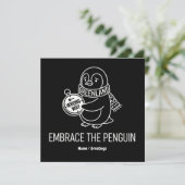 Funny Lost Greenland Penguin Embrace the Wrong Way Kaart (Staand voorkant)