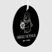 Funny Lost Greenland Penguin Embrace the Wrong Way Ornament (voorkant)