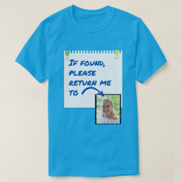 Funny Lost Husband Custom Photo T-Shirt