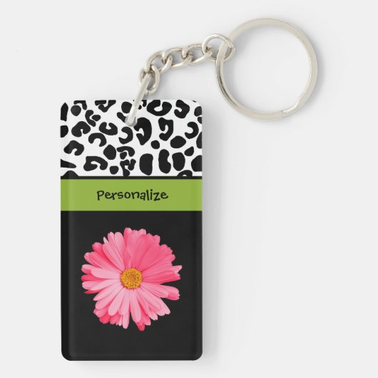 Funny Lost Keys Leopard Print Sleutelhanger (achterkant)