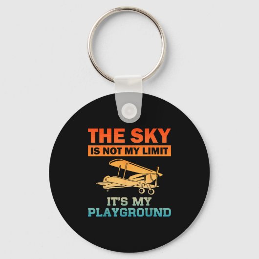 Funny Lot Design For Men Women Aviation Airplane L Sleutelhanger (Voorkant)