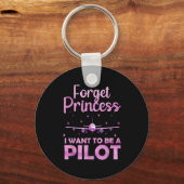 Funny Lot Design For Women Girl Aviation Airplane  Sleutelhanger (Voorkant)