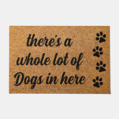 Funny Lot of Dogs in Here Pet Hondenliefhebber Coi Deurmat (Voorkant)